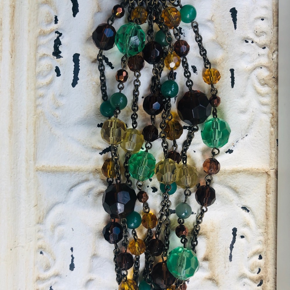 Lia Sophia Beaded Faced Glass Bracelet